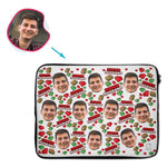 Load image into Gallery viewer, White Husband personalized socks with photo of face printed on them
