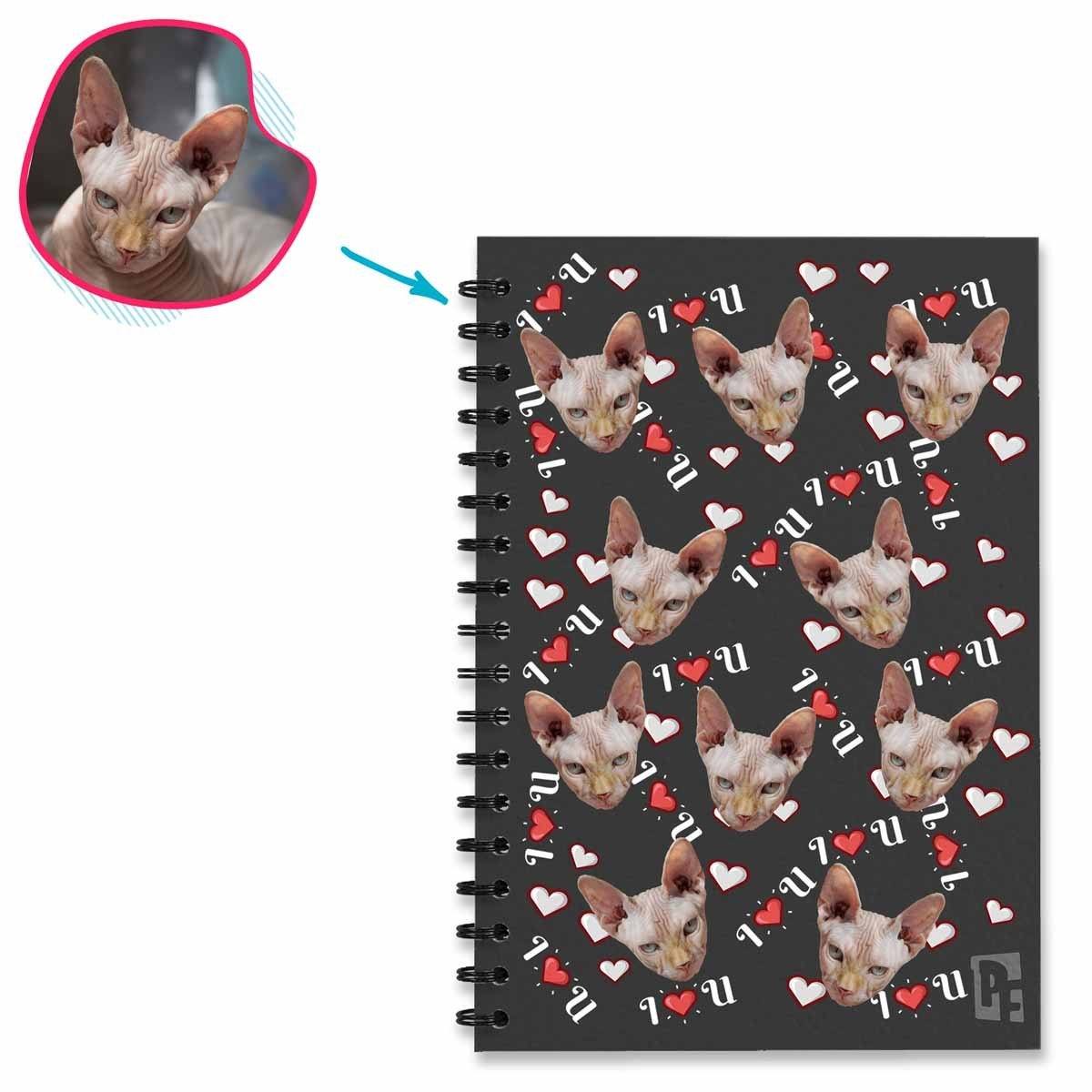 I <3 You Personalized Notebook