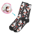 Load image into Gallery viewer, I &lt;3 You Personalized Socks
