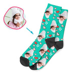 Load image into Gallery viewer, I &lt;3 You Personalized Socks
