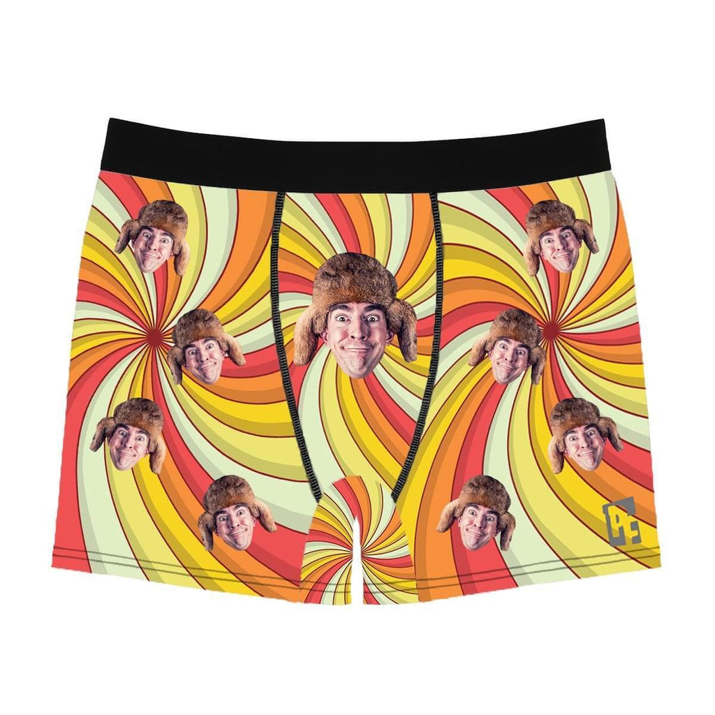 Illusion men's boxer briefs personalized with photo printed on them