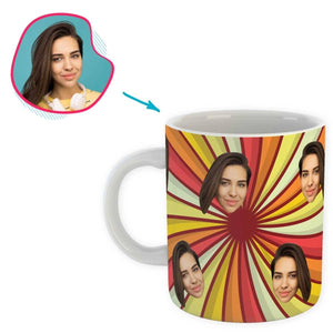 illusion Illusion mug personalized with photo of face printed on it