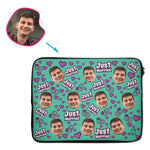 Load image into Gallery viewer, Just Married Personalized Laptop Sleeve
