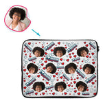 Load image into Gallery viewer, Love Mom Personalized Laptop Sleeve
