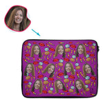 Load image into Gallery viewer, Makeup Personalized Laptop Sleeve
