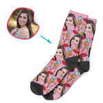 Load image into Gallery viewer, Makeup Personalized Socks
