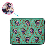 Load image into Gallery viewer, Mistletoe Personalized Laptop Sleeve
