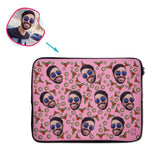 Load image into Gallery viewer, Mistletoe Personalized Laptop Sleeve

