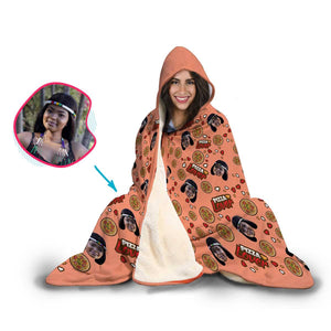 Pizza Lover Personalized Hooded Blanket