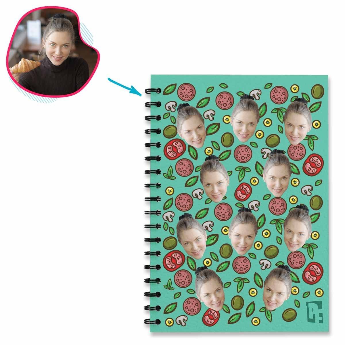 Pizza Personalized Notebook