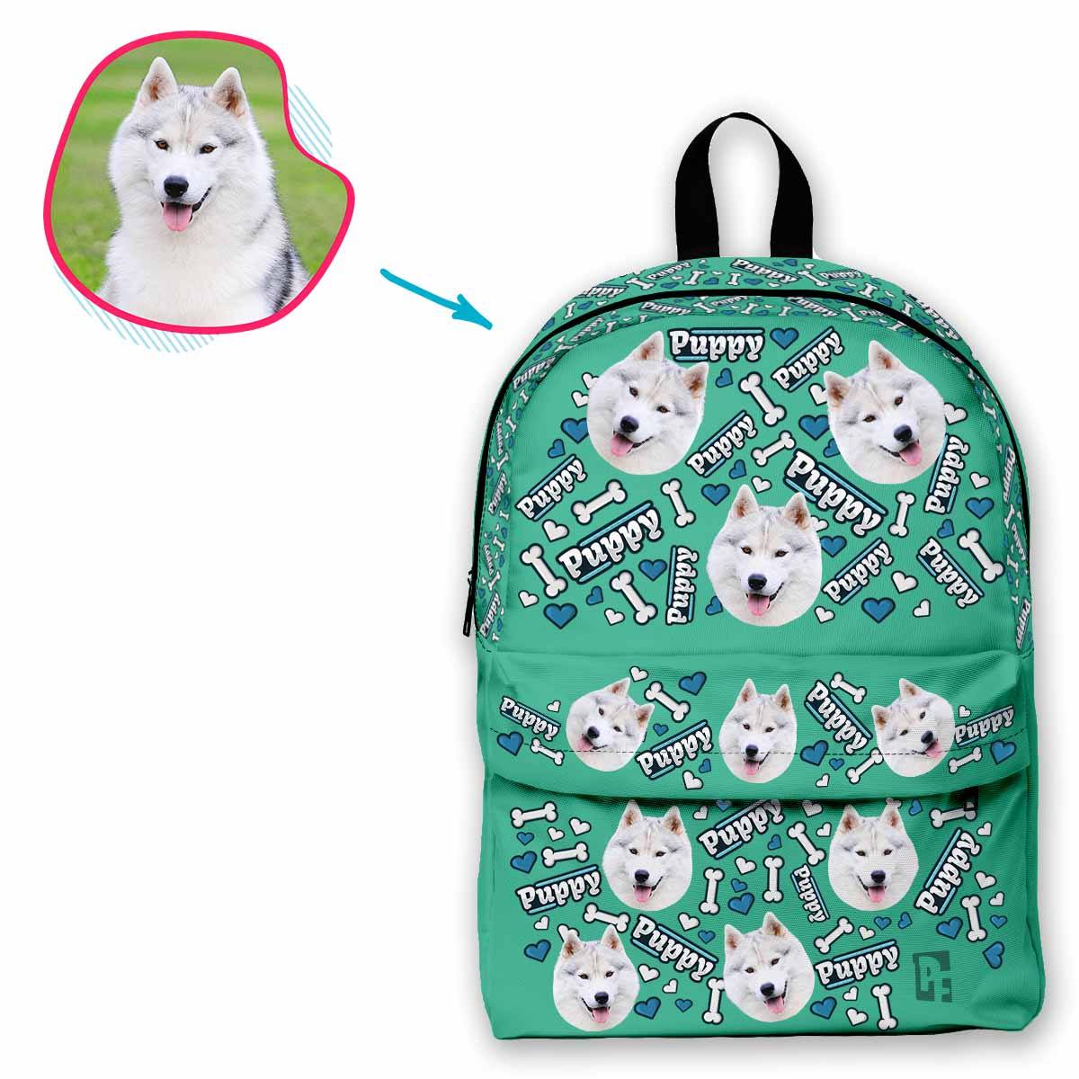 Puppy Personalized Classic Backpack