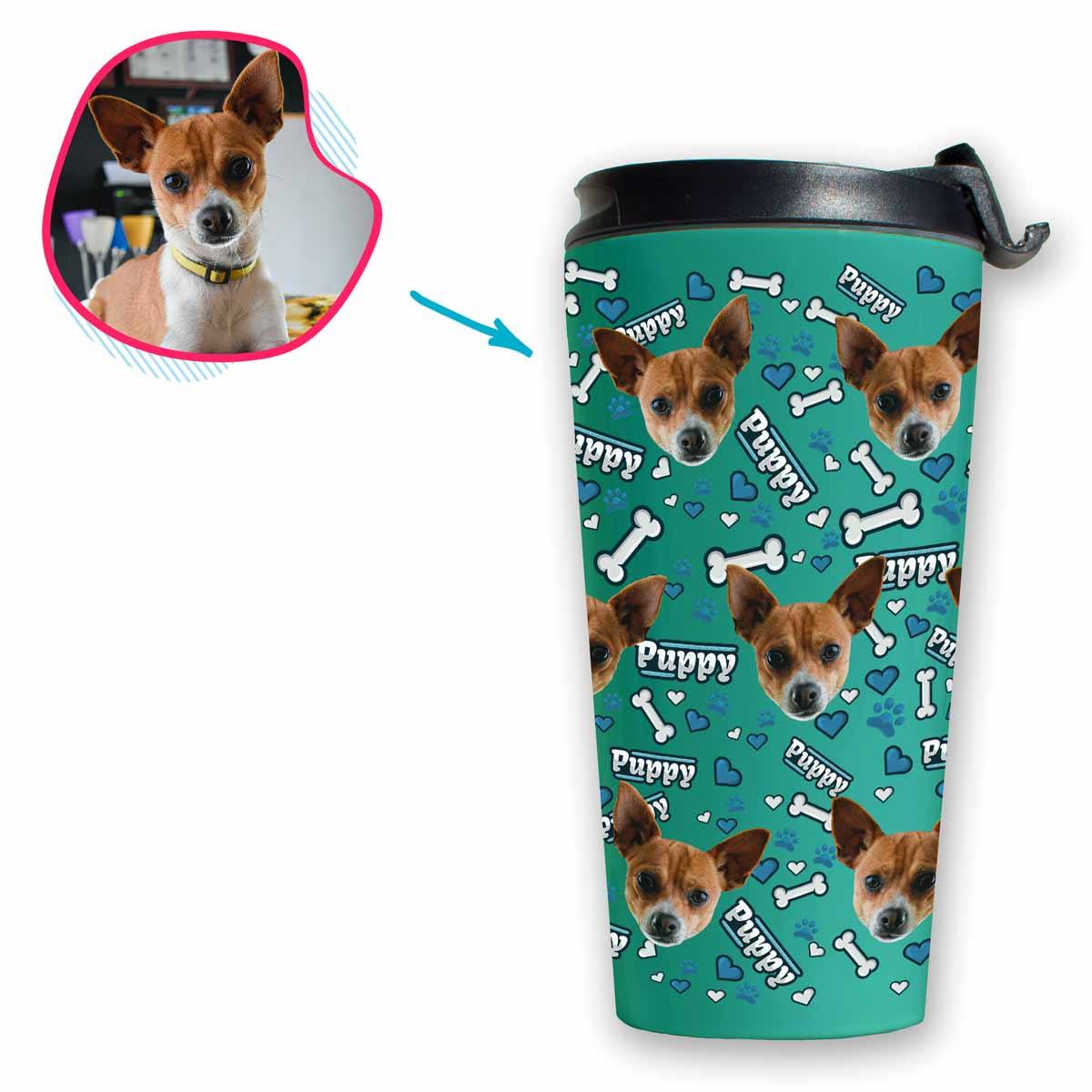 Puppy Personalized Travel Mug