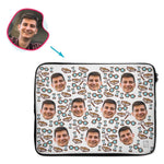 Load image into Gallery viewer, White Retirement personalized socks with photo of face printed on them
