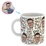 Load image into Gallery viewer, White Retirement personalized mug with photo of face printed on it
