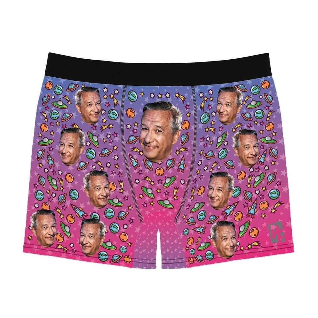 Rockets men's boxer briefs personalized with photo printed on them