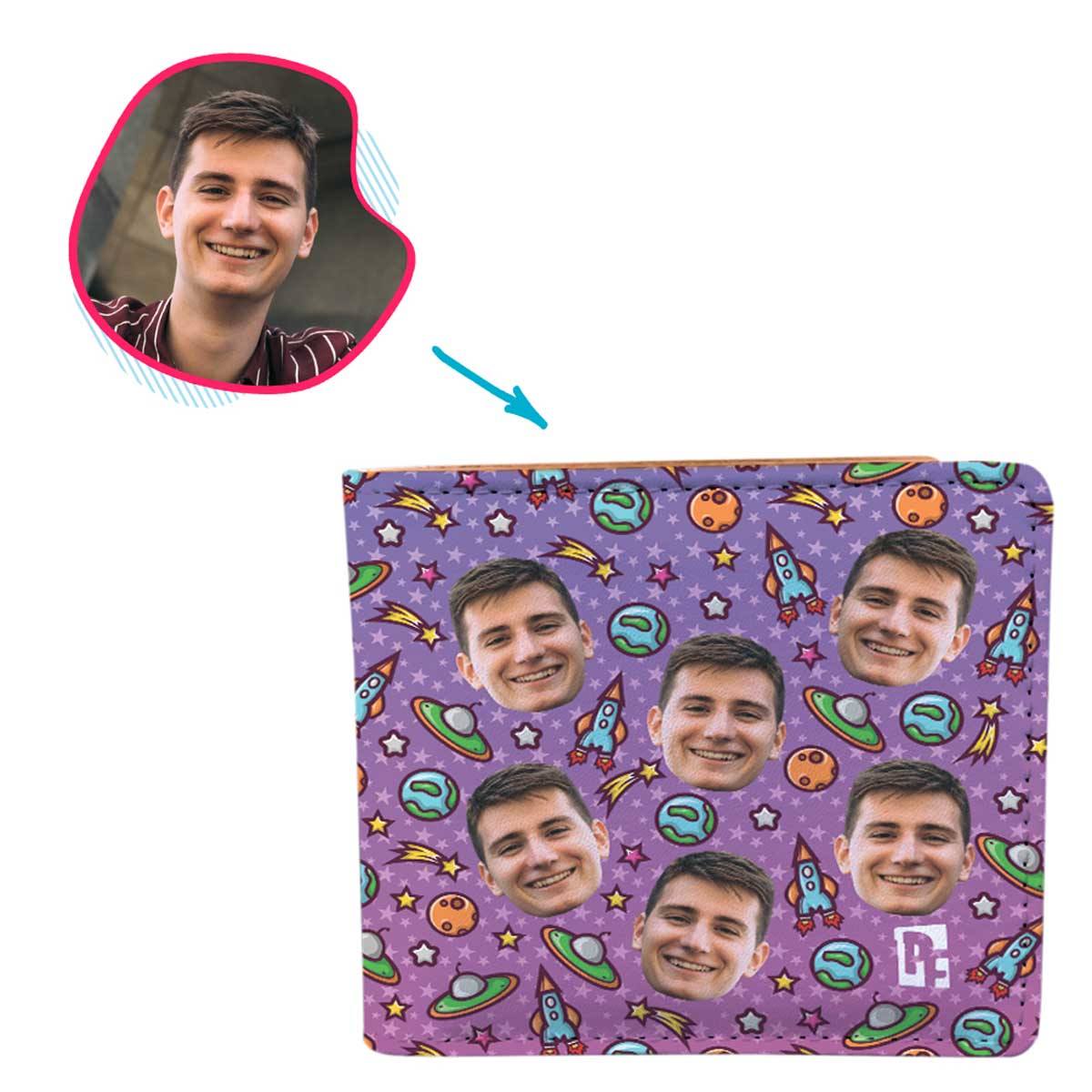 rockets Rockets wallet personalized with photo of face printed on it