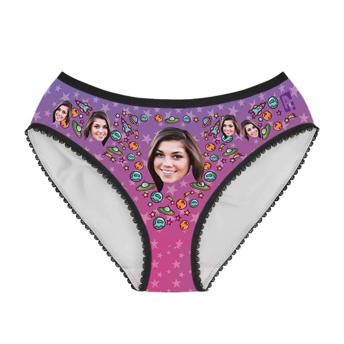 Rockets Rockets women's underwear briefs personalized with photo printed on them