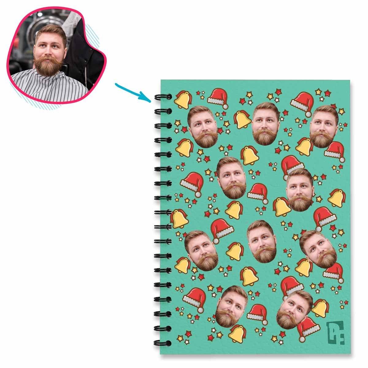 Santa's Hat Personalized Notebook