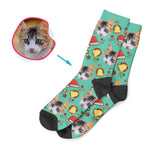 Load image into Gallery viewer, Santa&#39;s Hat Personalized Socks
