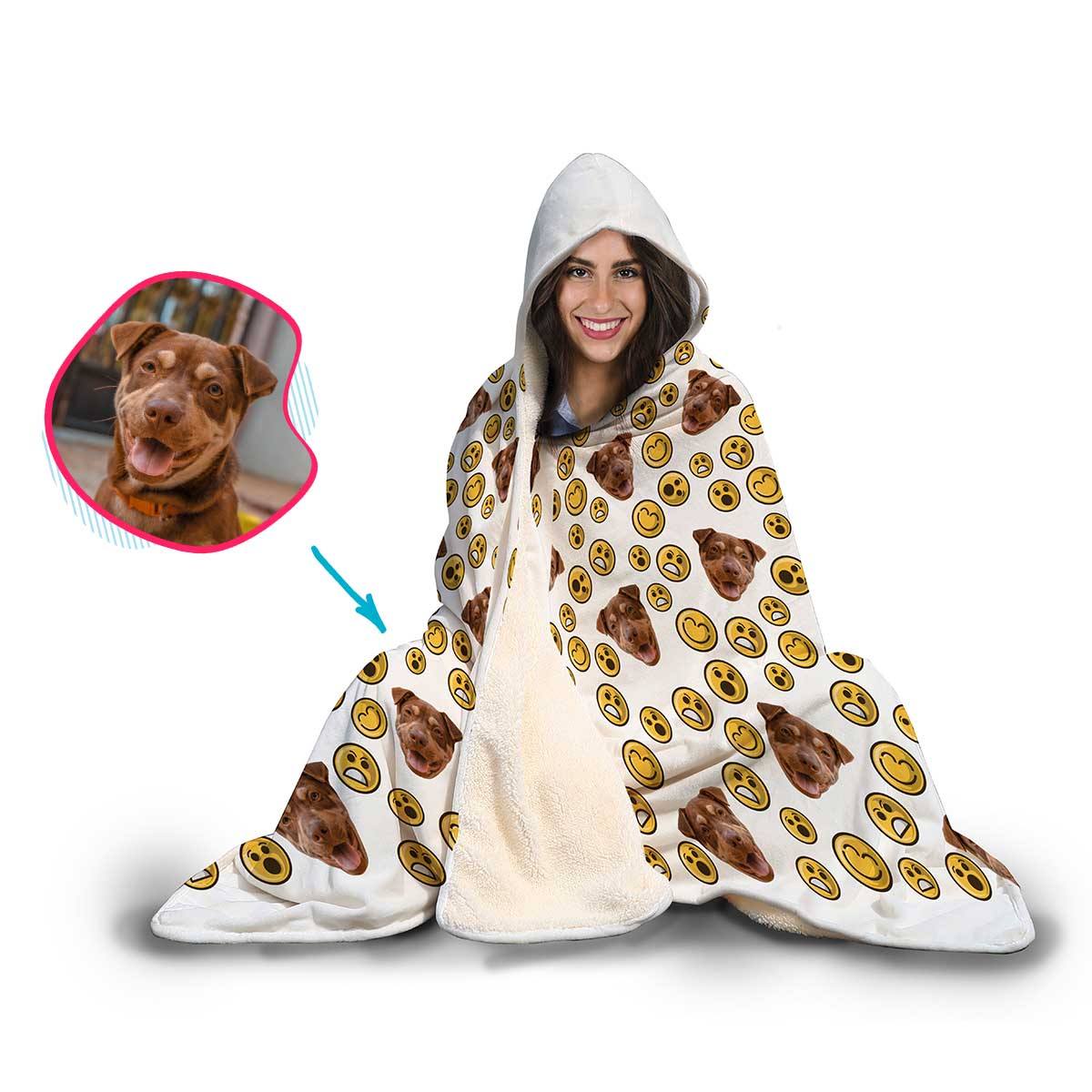 Smiles Personalized Hooded Blanket