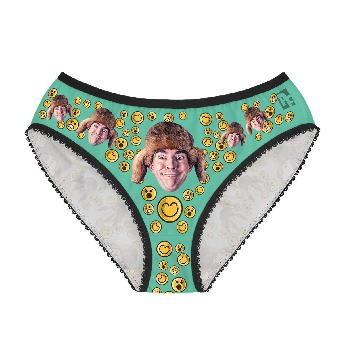 Mint Smiles women's underwear briefs personalized with photo printed on them