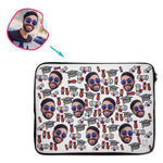 Load image into Gallery viewer, White Students &amp; Graduates personalized socks with photo of face printed on them
