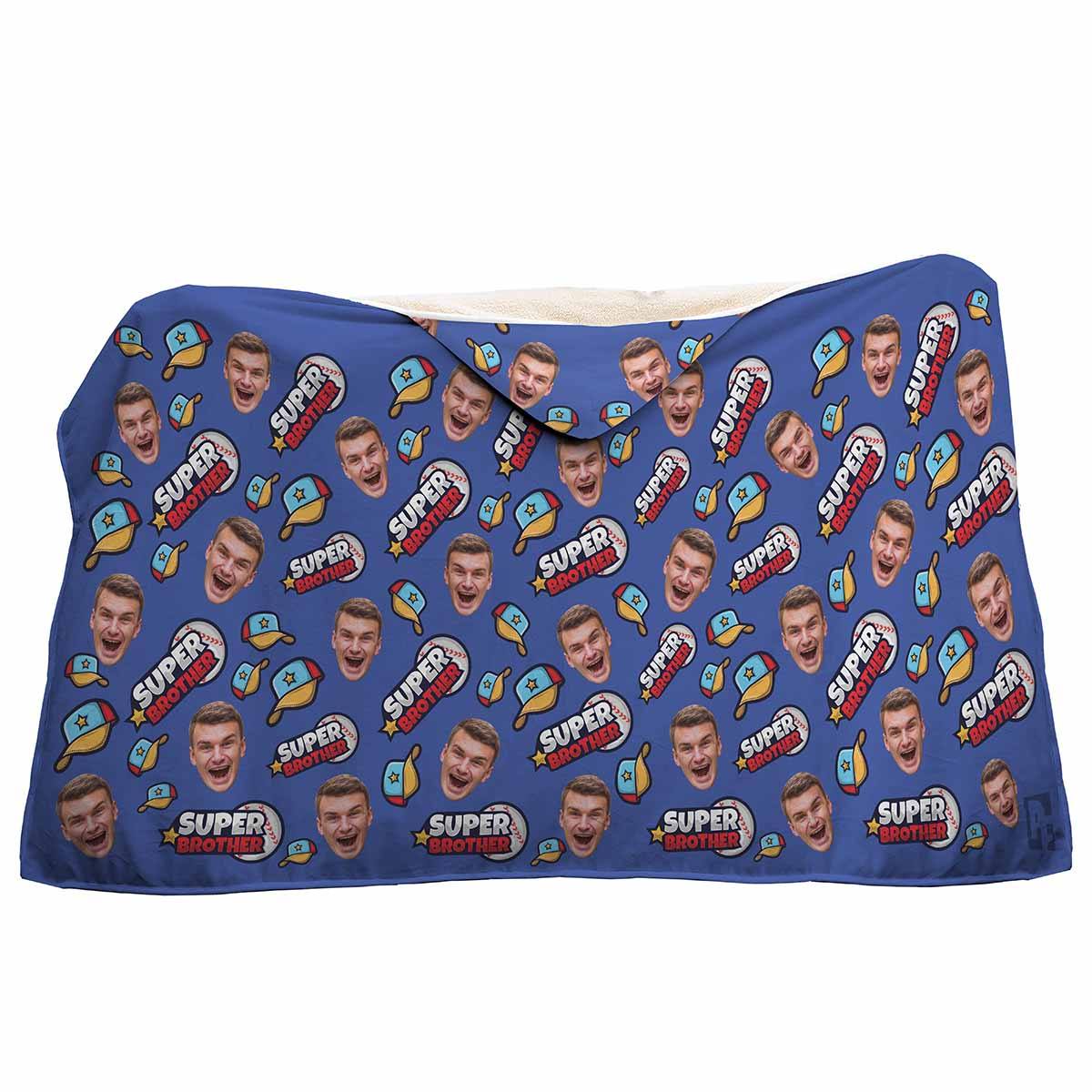Super Brother Personalized Hooded Blanket