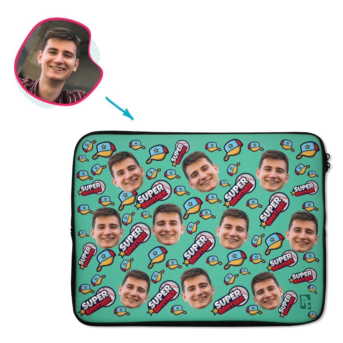 Super Brother Personalized Laptop Sleeve