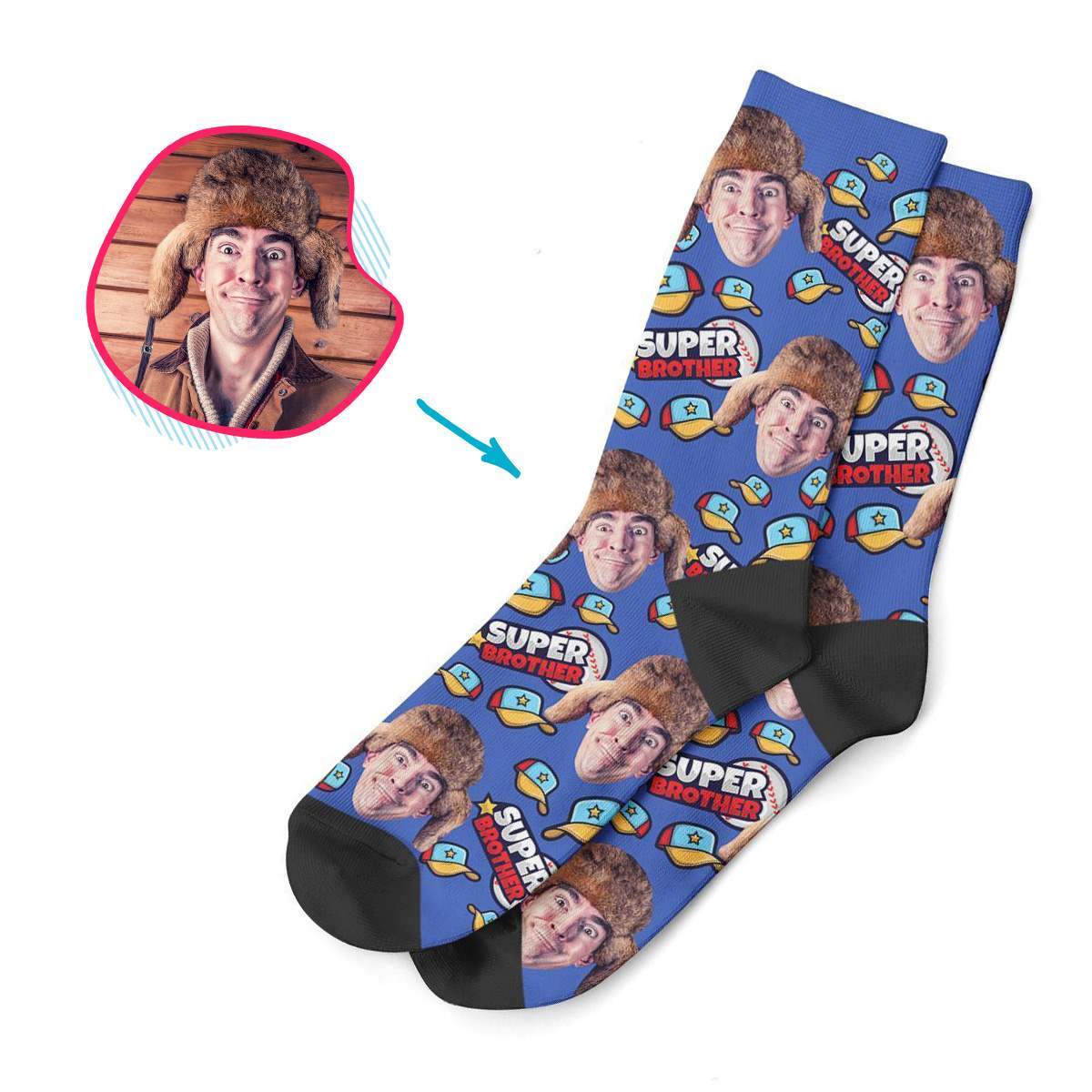 Super Brother Personalized Socks