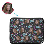 Load image into Gallery viewer, Super Daughter Personalized Laptop Sleeve
