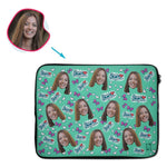 Load image into Gallery viewer, Super Daughter Personalized Laptop Sleeve
