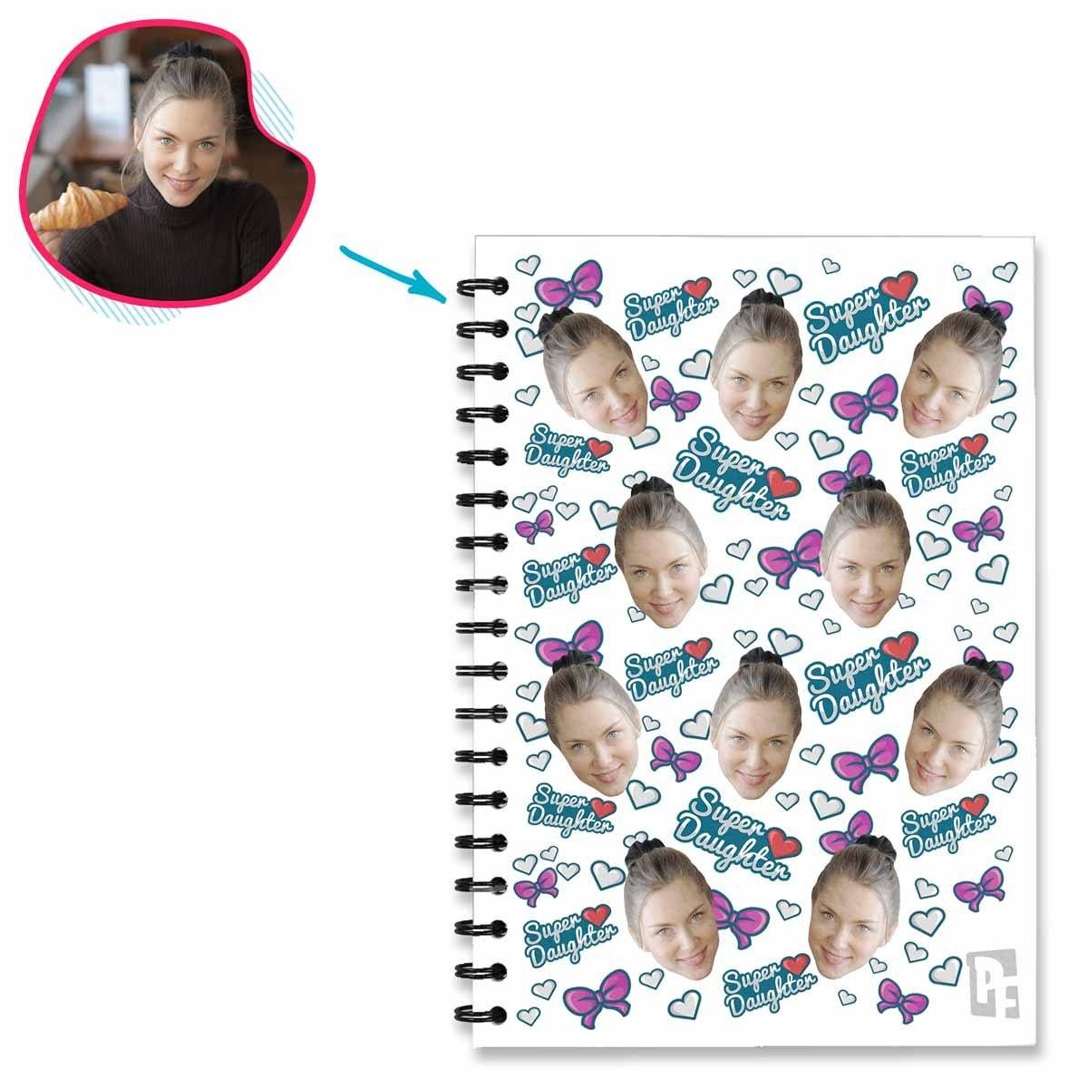 Super Daughter Personalized Notebook