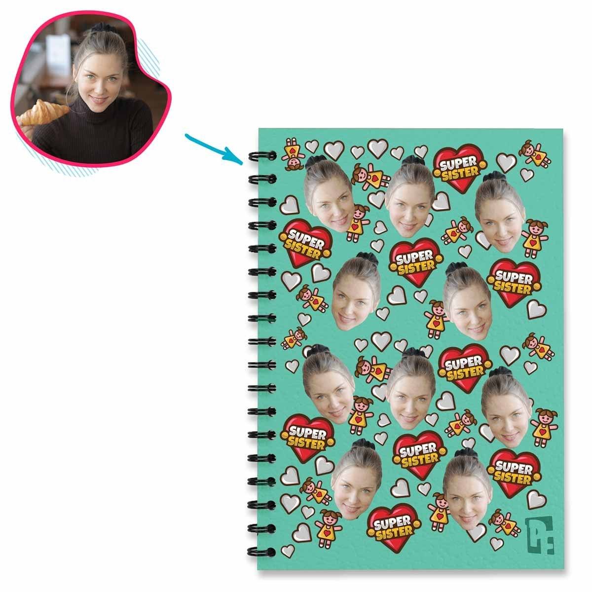 Super Sister Personalized Notebook