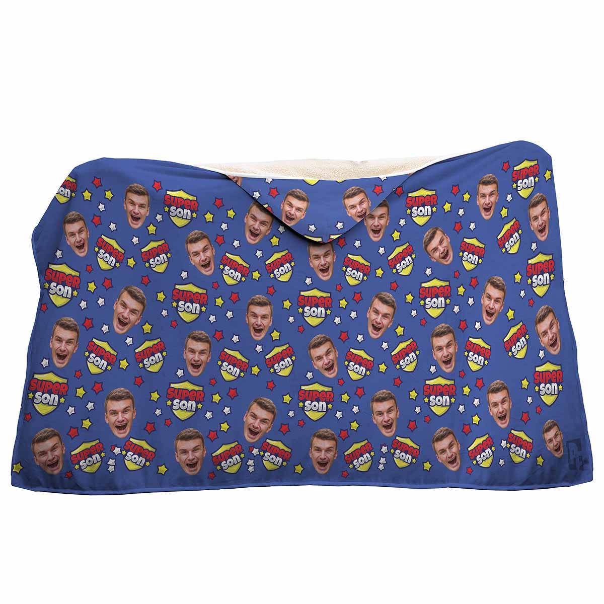 Super Son Personalized Hooded Blanket