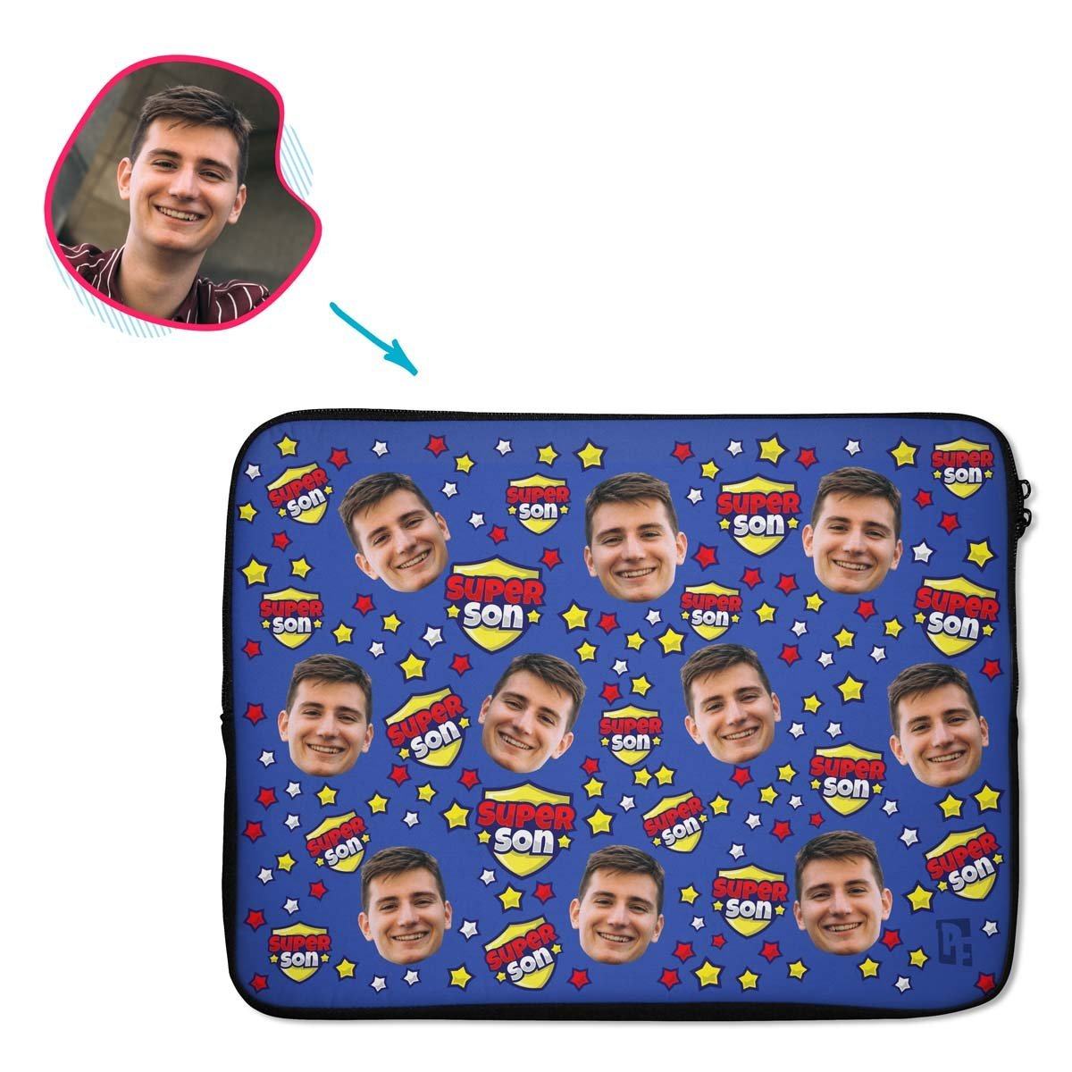 Super Son Personalized Laptop Sleeve