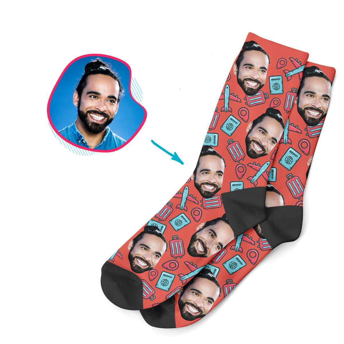 Traveler Personalized Socks