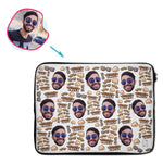 Load image into Gallery viewer, White Uncle personalized socks with photo of face printed on them
